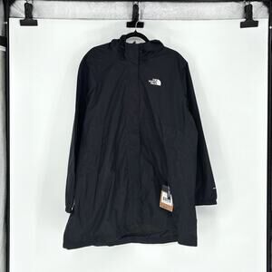 NWT Women's North Face Black Antora Hooded Rain Jacket - Plus Size 3X